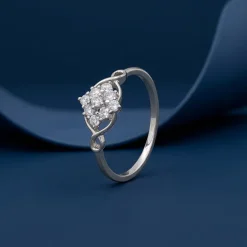 Silver Shiny Crown Ring (Size 12)