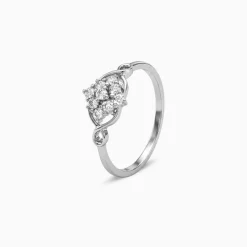 Silver Shiny Crown Ring (Size 12)
