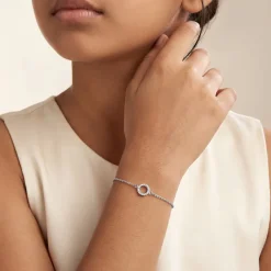 Silver Shiny Halo Kids Bracelet