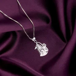 Silver Shiva Pendant with Box Chain