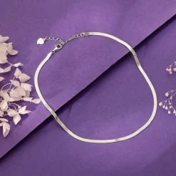 Silver Silver Aura Anklet