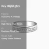 Silver Simple Serenity Men's Ring
