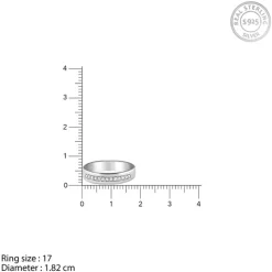 Silver Simple Serenity Men's Ring