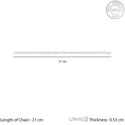Silver Snail Chain Bracelet For Him