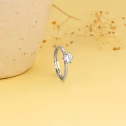 Silver Snowfall Ring