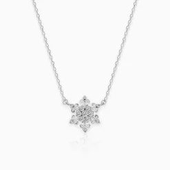 Silver Snowflake Necklace