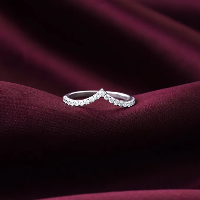 Silver Solid Shine Vanki Ring