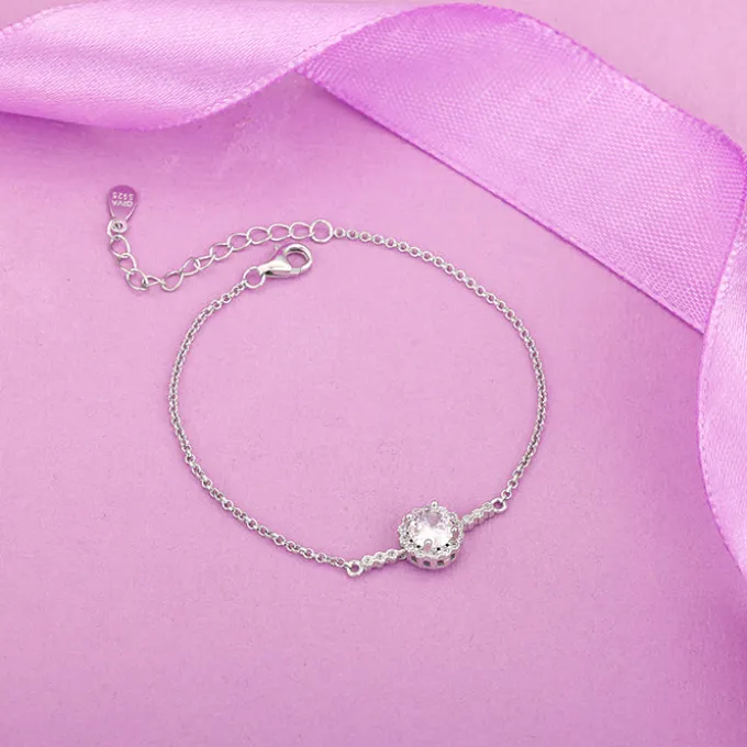 Silver Solitaire Sunshine Bracelet