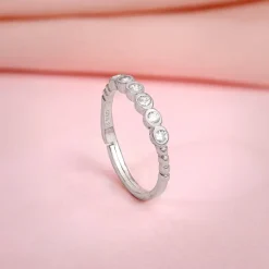 Silver Sparkle Eternity Ring