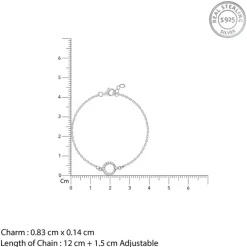 Silver Sparkle Halo Kids Bracelet (0 - 2 Years)