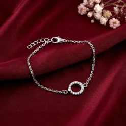 Silver Sparkle Halo Kids Bracelet (0 - 2 Years)