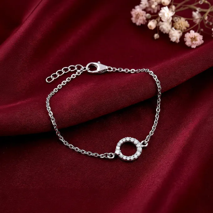 Silver Sparkle Halo Kids Bracelet (0 - 2 Years)