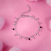 Silver Sparkling Dua Kids Anklet