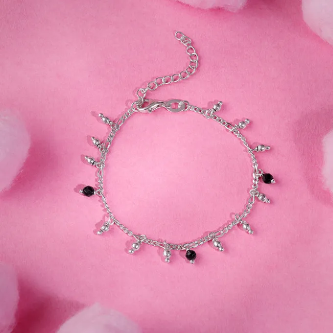 Silver Sparkling Dua Kids Anklet