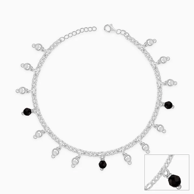 Silver Sparkling Dua Kids Anklet