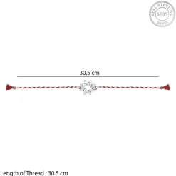 Silver Sparkling Star Rakhi