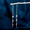 Silver Sparkling Sui Dhaga Earrings