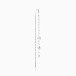 Silver Sparkling Sui Dhaga Earrings