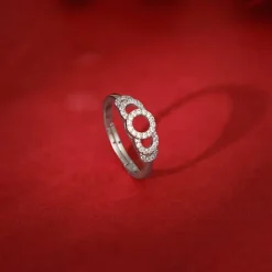 Silver Sparkly Boon Ring