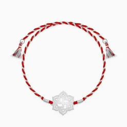 Silver Spiritual Swastik Rakhi