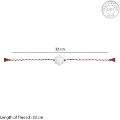 Silver Spiritual Swastik Rakhi