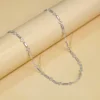 Silver Square & Bar Chain For Him
