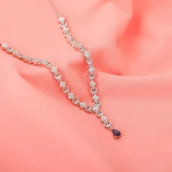 Silver Square Opulence Necklace