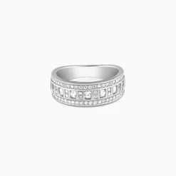 Silver Squares Ring