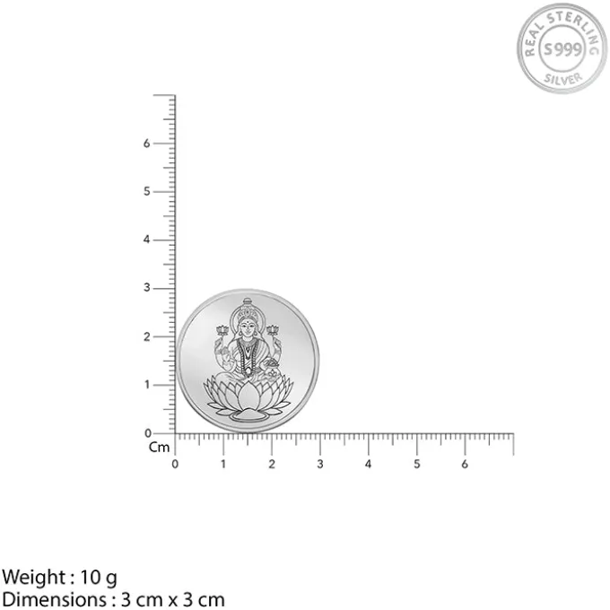 Silver Sri Lakshmi Coin - (10g)