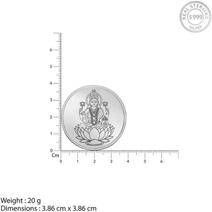 Silver Sri Lakshmi Coin - (20g)