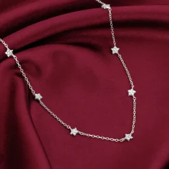 Silver Star Constellation Necklace