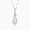 Silver Stark Beauty Pendant With Link Chain