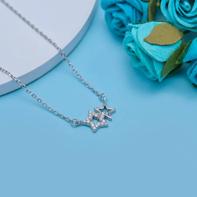 Silver Starry Affair Necklace