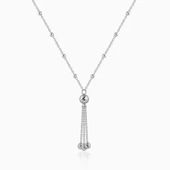 Silver Stay With Me Necklace