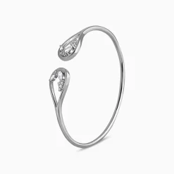 Silver Stayin' Alive Cuff Bracelet