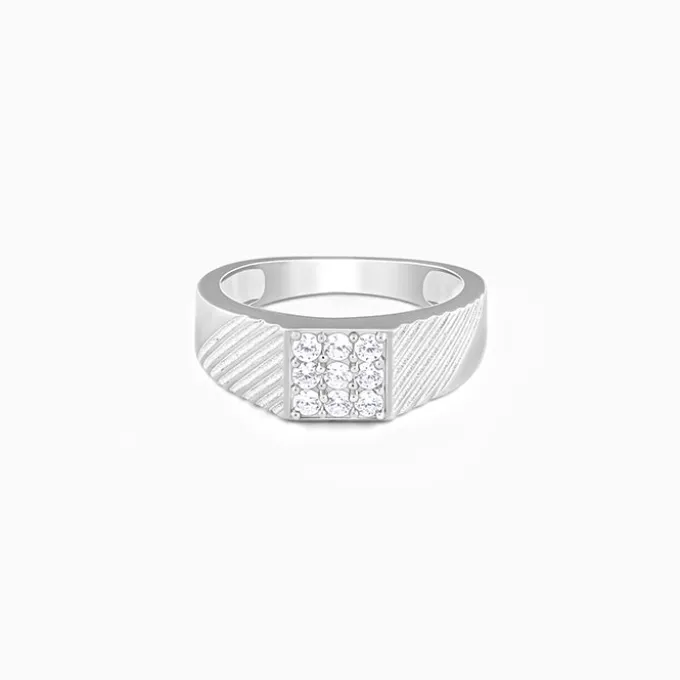 Silver Steezy Ring For Him