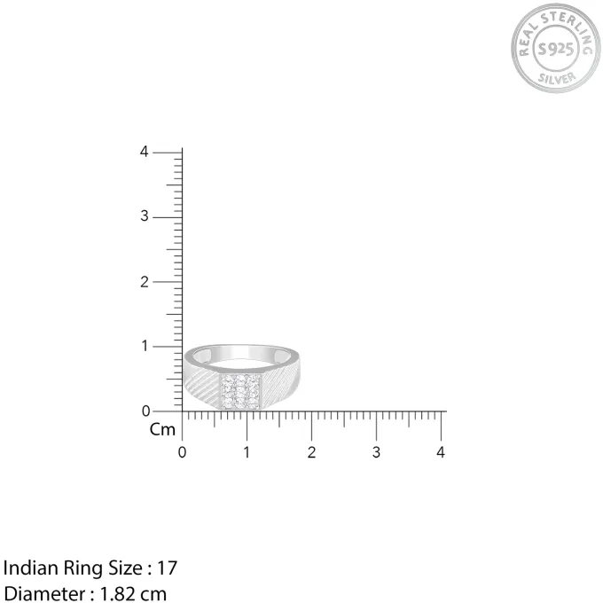 Silver Steezy Ring For Him