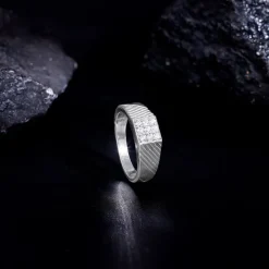 Silver Steezy Ring For Him