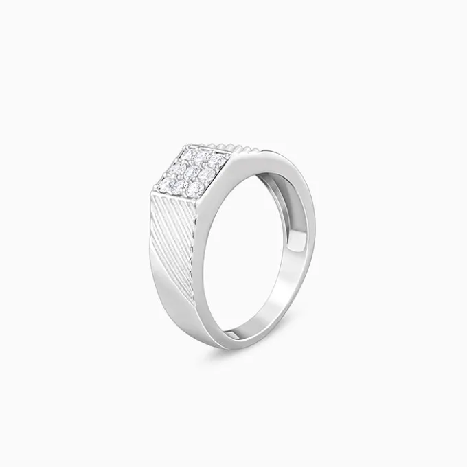 Silver Steezy Ring For Him