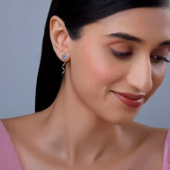 Silver Stellar Glow Earrings