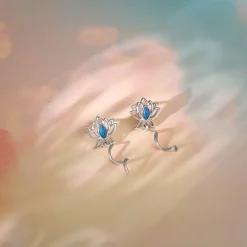 Silver Stellar Glow Earrings