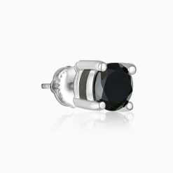 Silver Storm Edge Earring For Men