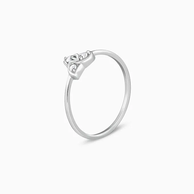 Silver Striking Trio Ring