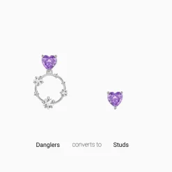 Silver Stuck on You Earrings