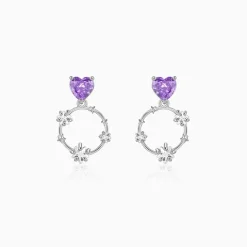 Silver Stuck on You Earrings