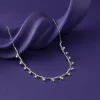 Silver Studded Wave Necklace
