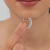 Silver Stunner Shine Hoop Earrings