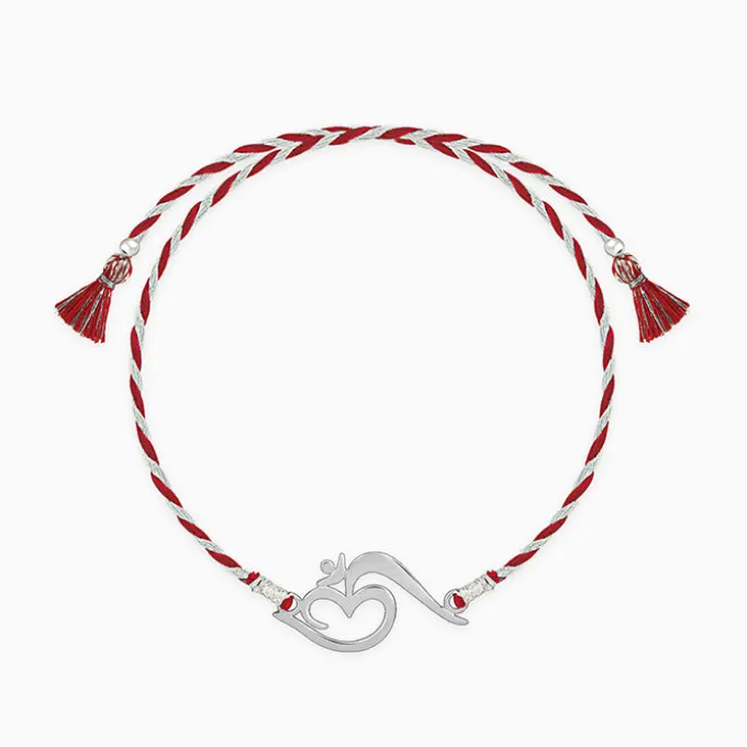 Silver Stylish Om Rakhi
