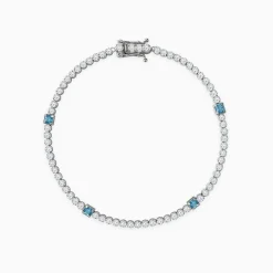 Silver Subtle Shine Tennis Bracelet (Size 19.5 cm)
