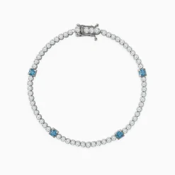 Silver Subtle Shine Tennis Bracelet (Size 18 cm)